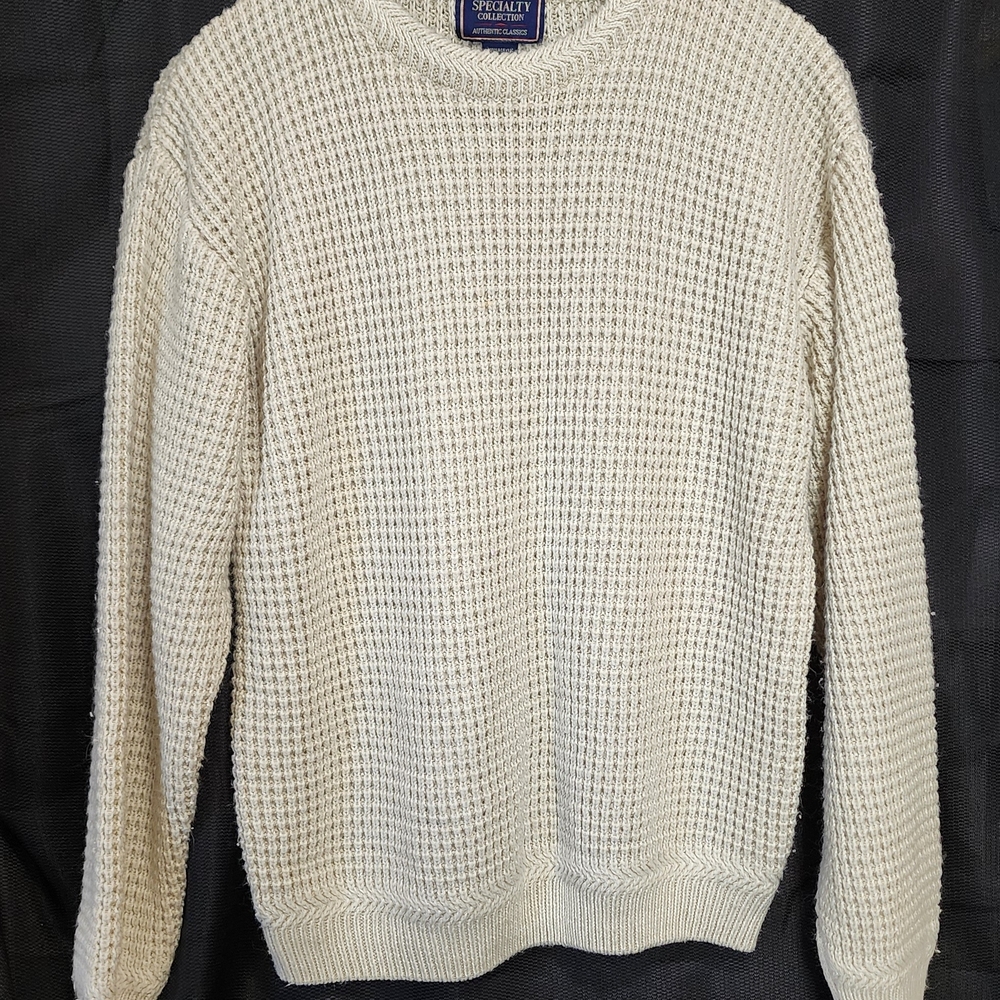 Men's/Women's Cream Crewneck Sweater